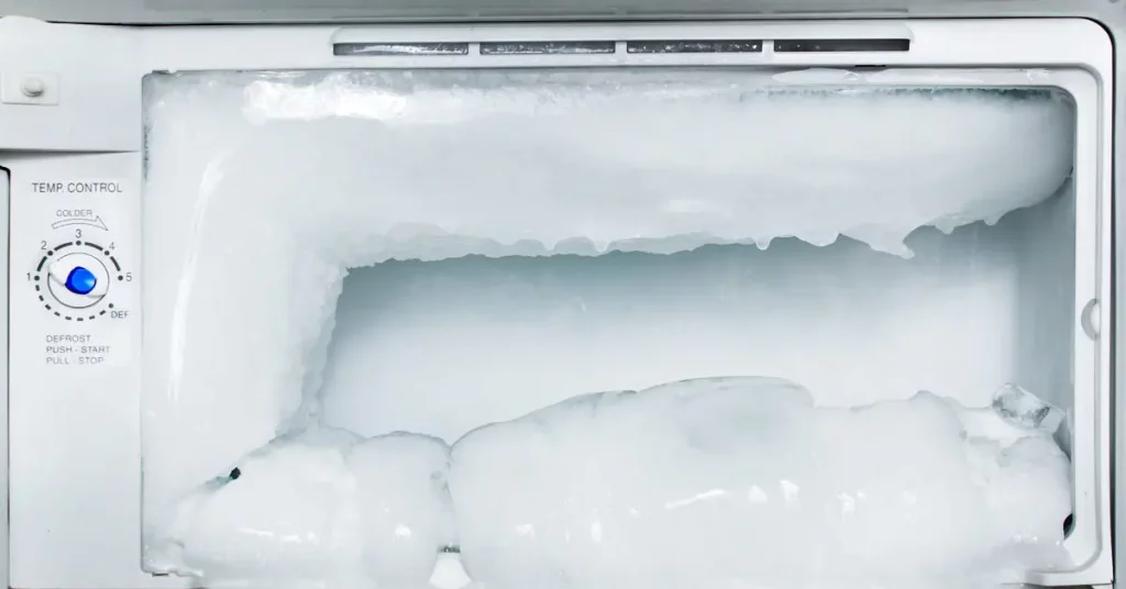 Entretenir réfrigérateur, frigo givré.